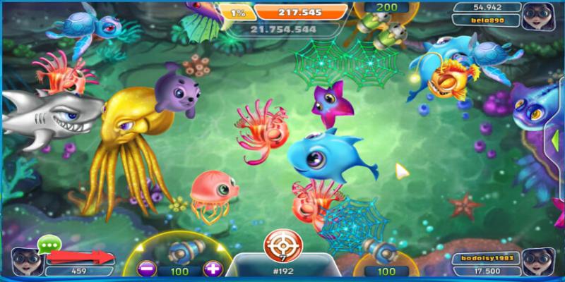 Tổng quan sảnh game thế giới bắn cá online