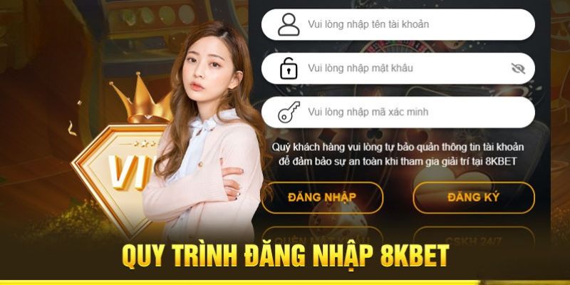 Đăng nhập 8KBET đơn giản, chỉ mất khoảng 1 phút 